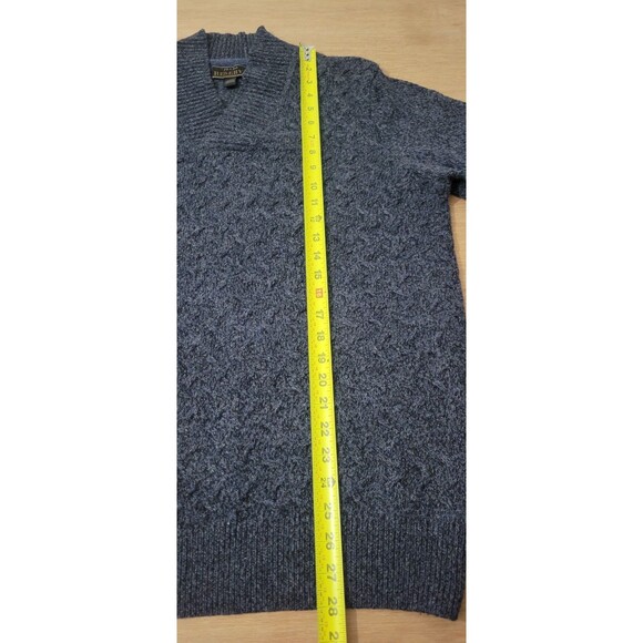 Jos a Bank Reserve Blue Shawl Sweater V Neck Wool Blend Size Medium In Men's - Picture 8 of 11